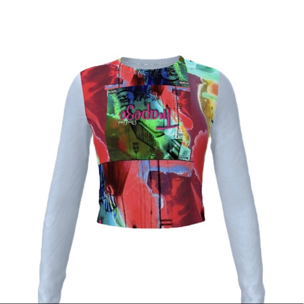 Veranda Couture Trapeze Mesh Top